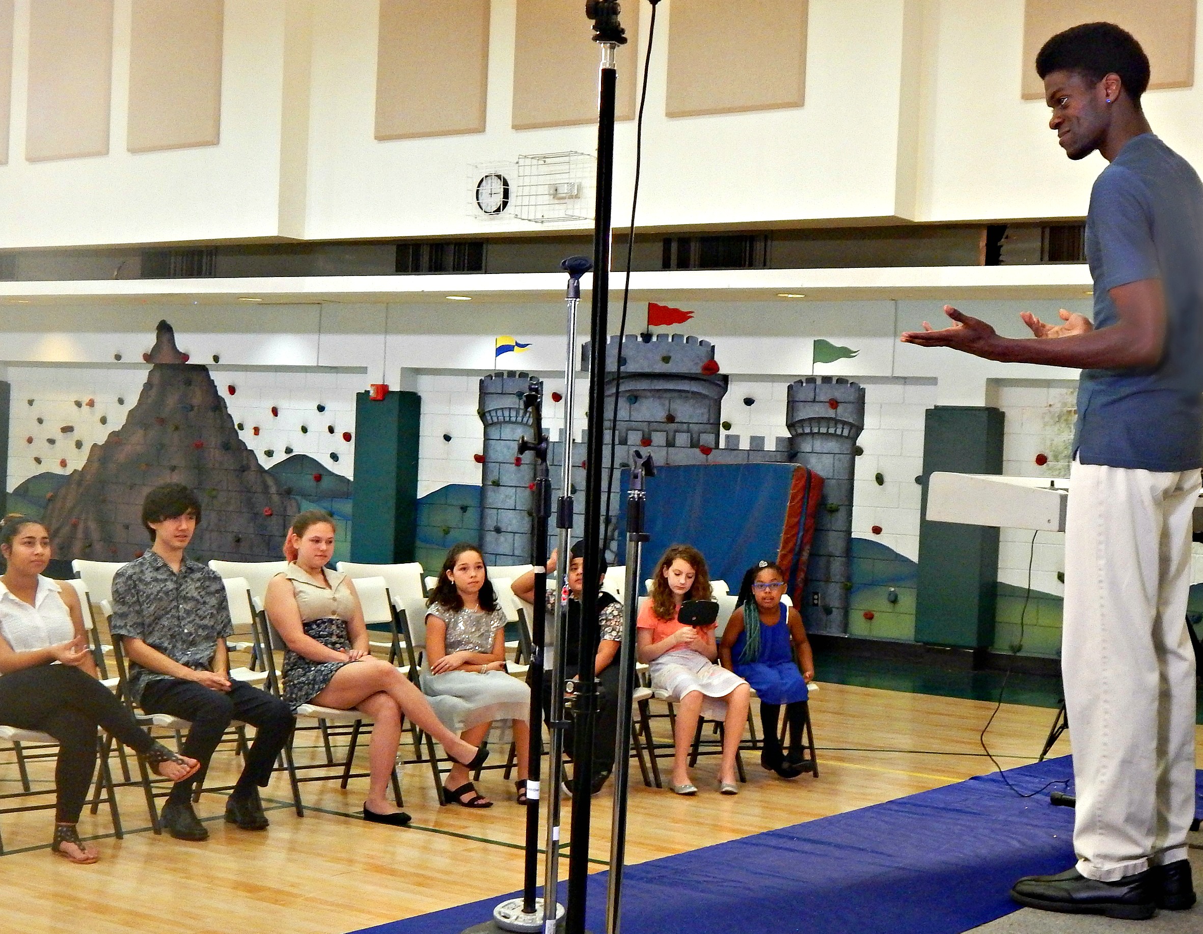Jonathan Miller II put on a performance workshop